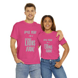 Detroit Lions Football Unisex Heavy Cotton Tee
