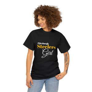 Pittsburgh Steelers Girl Unisex Heavy Cotton Tee