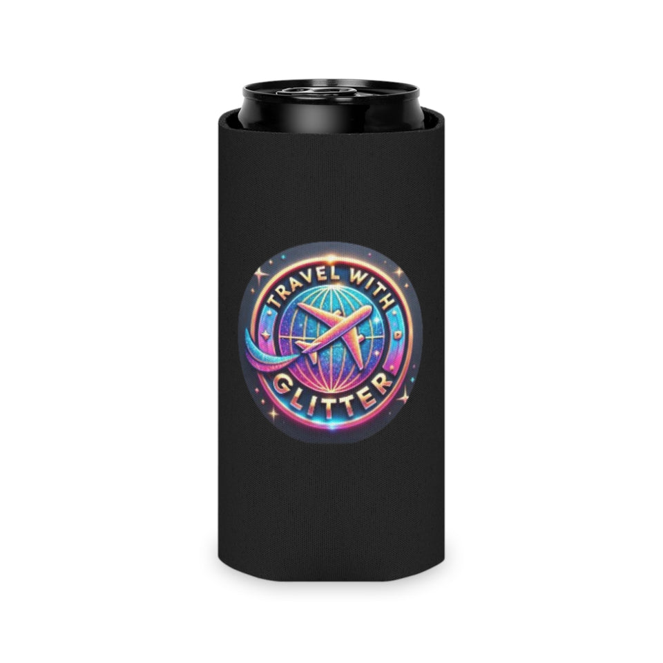 Travel With Glitter Can Cooler