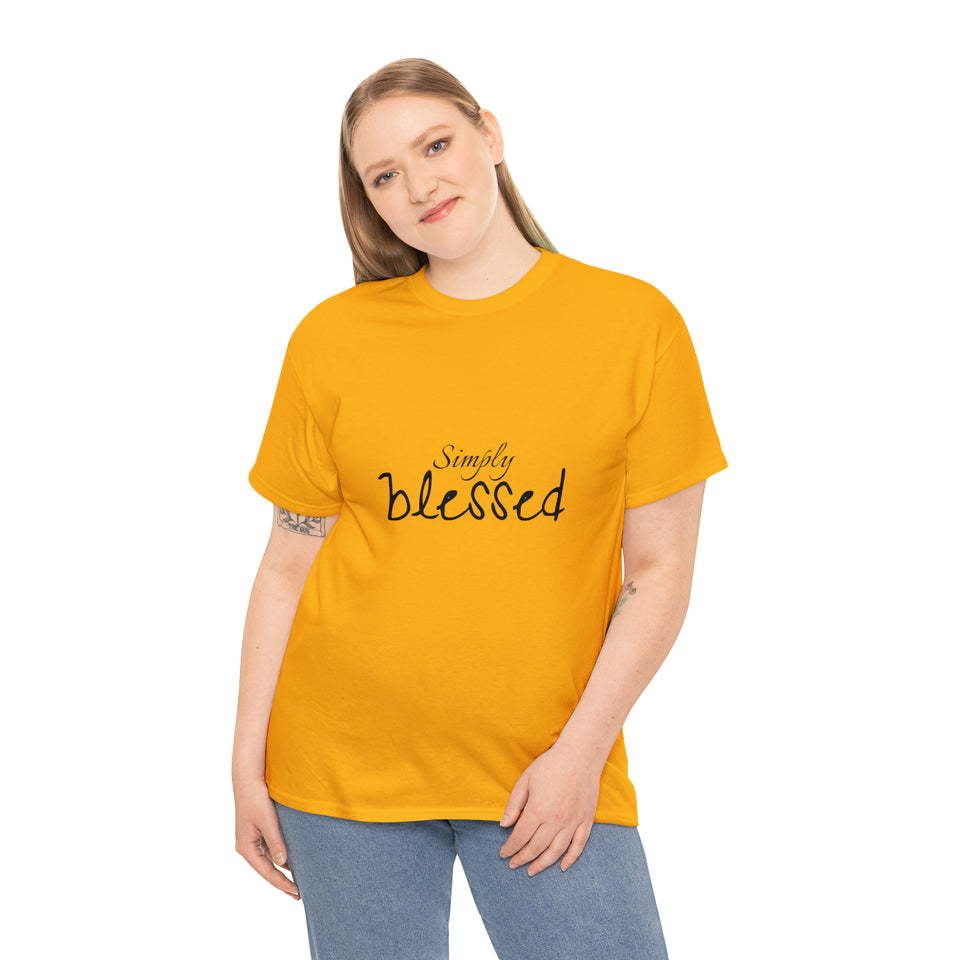 Simply Blessed Unisex Heavy Cotton Tee