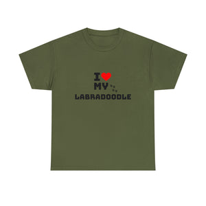 I Love My Labradoodle Unisex Heavy Cotton Tee