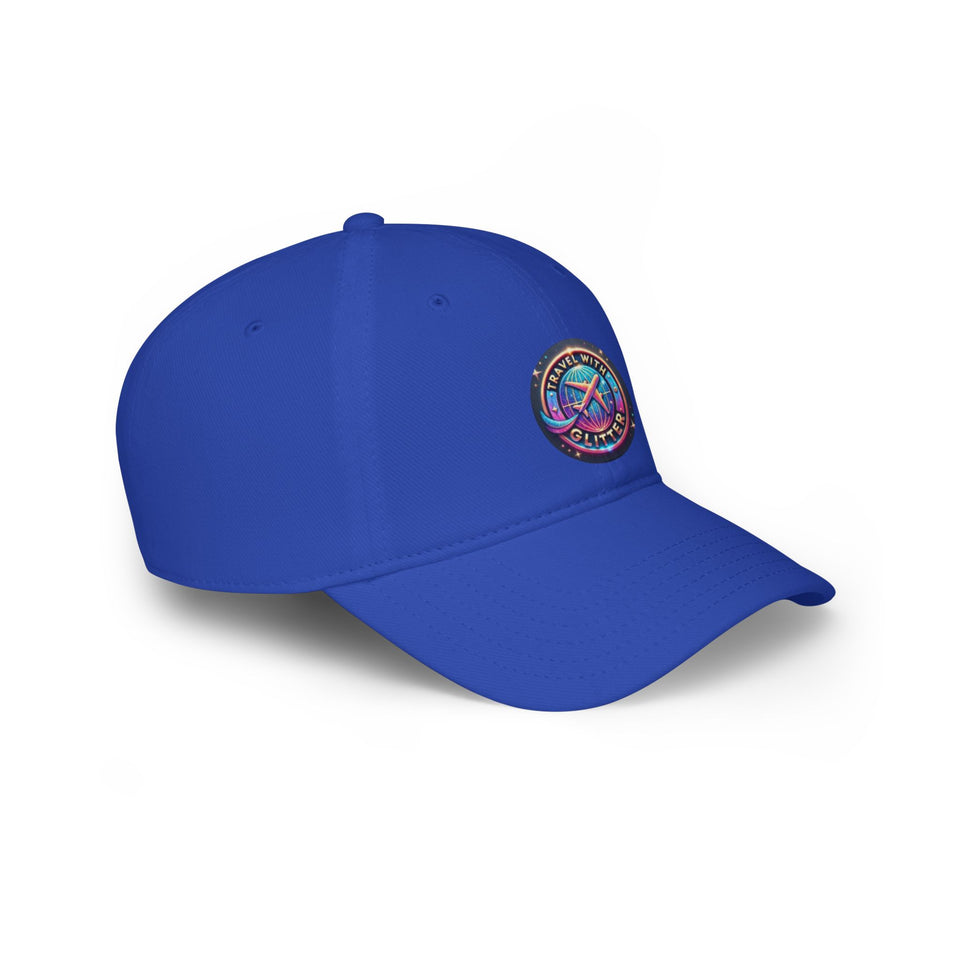 Travel With Glitter Low Profile Baseball Cap