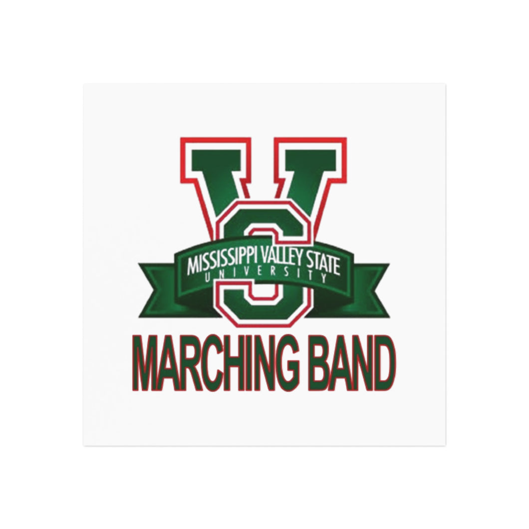 Mississippi Valley State Marching Band Square Magnet