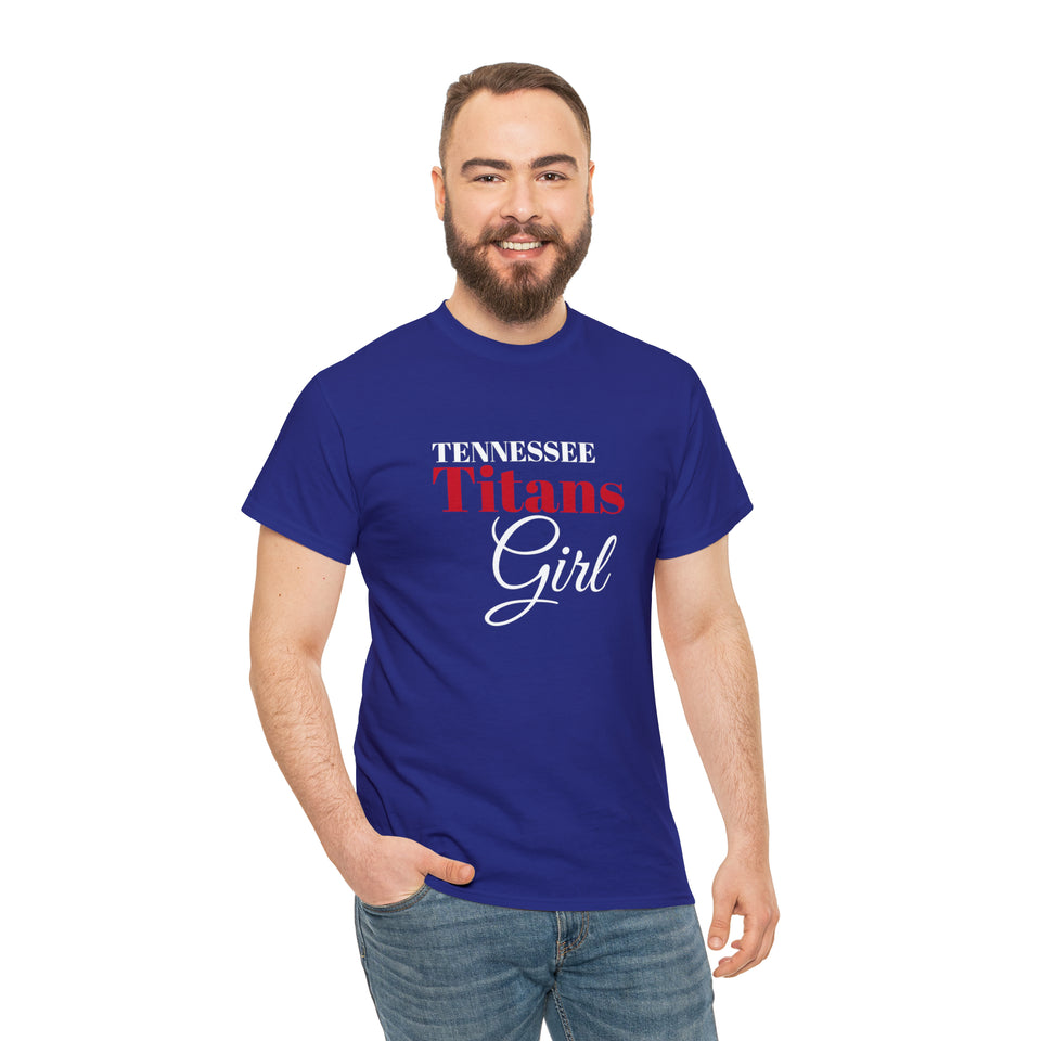 Tennessee Titans Girl Unisex Heavy Cotton Tee
