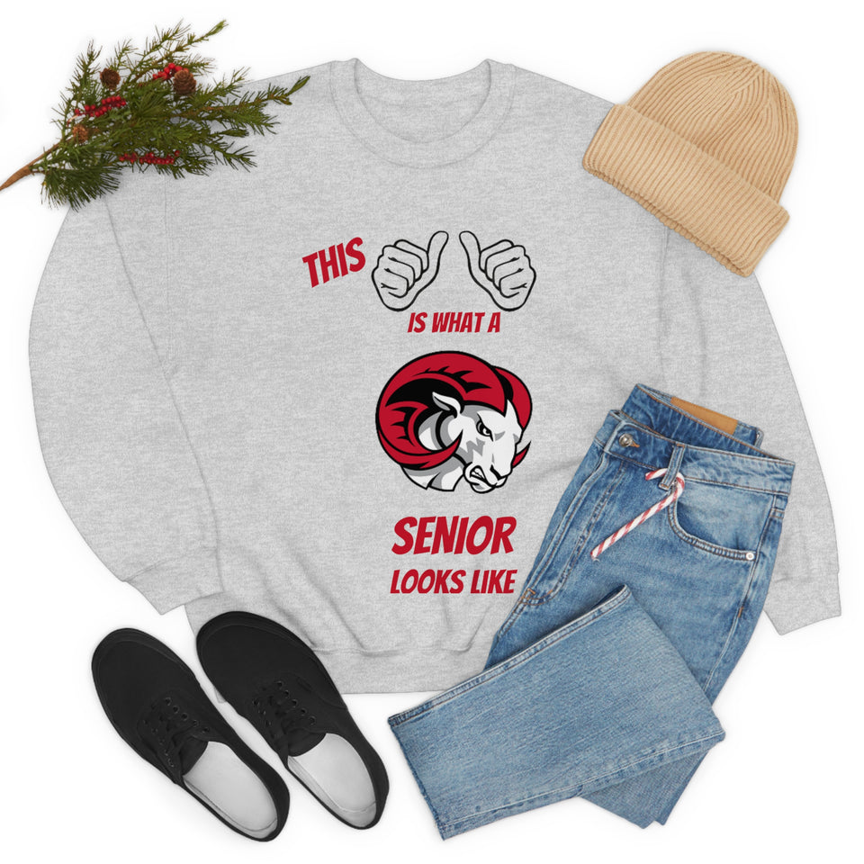 This Is What A WSSU Senior Looks Like Unisex Heavy Blend™ Crewneck Sweatshirt