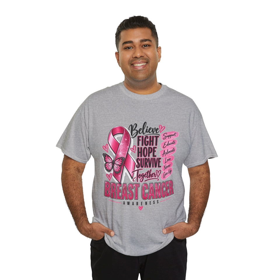 Breast Cancer Awareness Unisex Heavy Cotton Tee