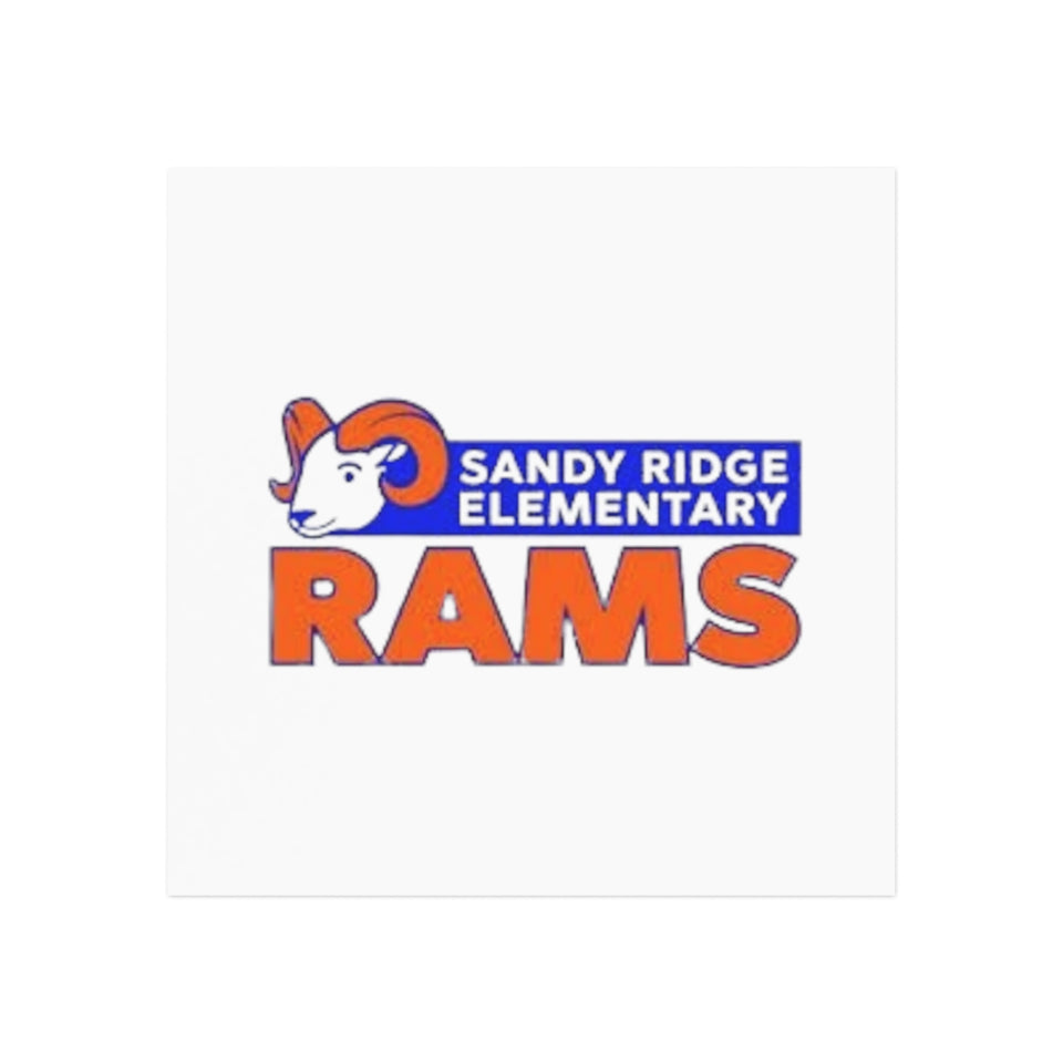 Sandy Ridge Elementary Square Magnet