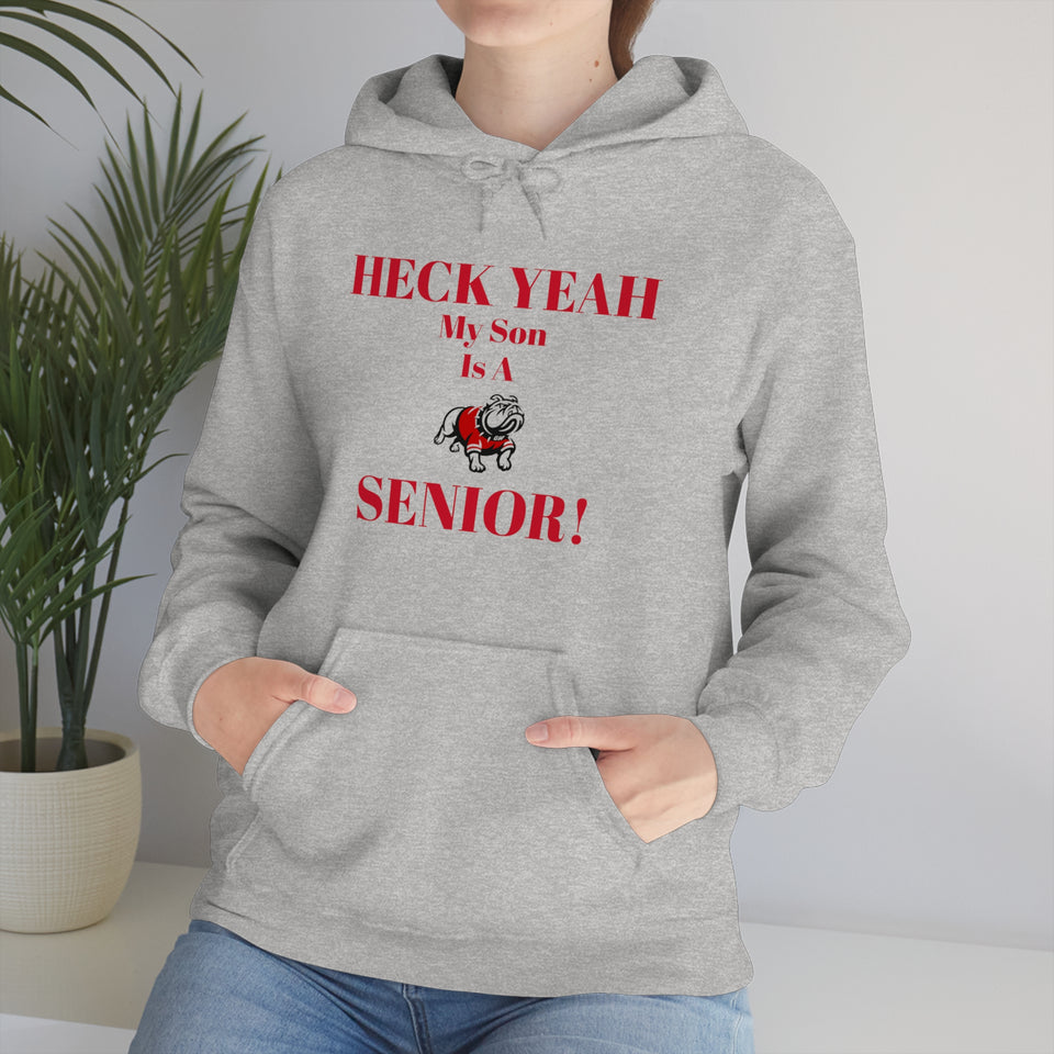 Heck Yeah My Son is A Gardner Webb Senior Unisex Heavy Blend™ Hooded Sweatshirt