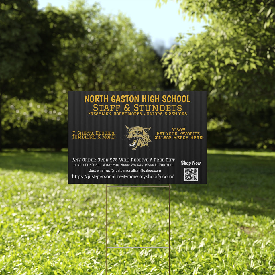 North Gaston HS Universal Plastic Yard Sign