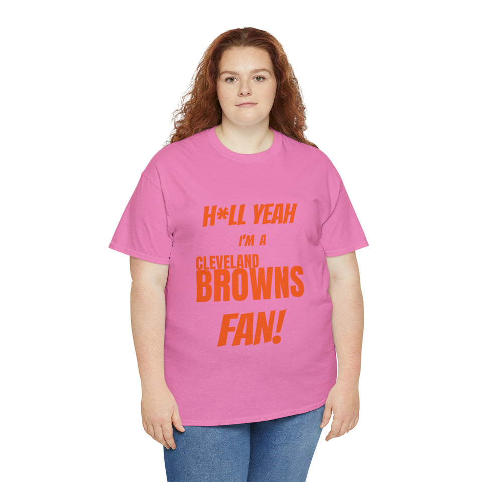 Cleveland Browns Football Unisex Heavy Cotton Tee