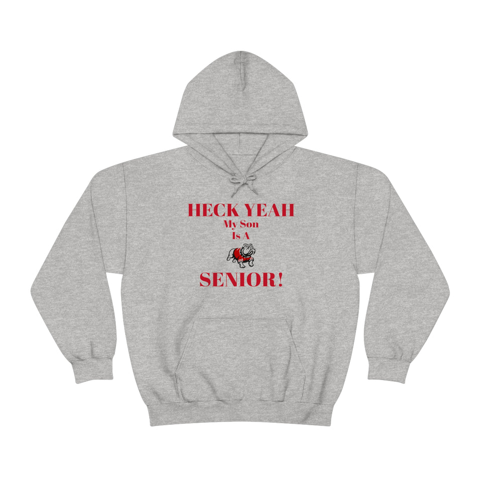 Heck Yeah My Son is A Gardner Webb Senior Unisex Heavy Blend™ Hooded Sweatshirt