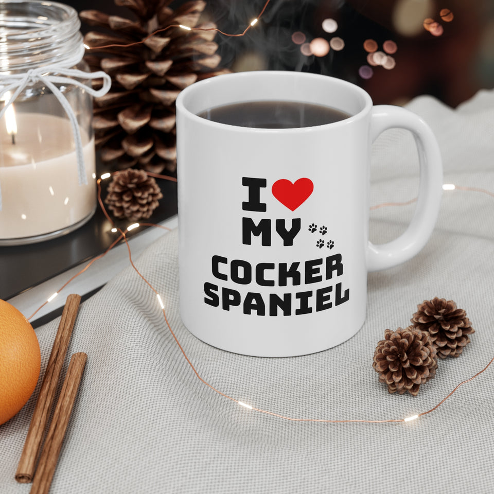 I Love My Cocker Spaniel Ceramic Mug 11oz