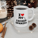 I Love My Cocker Spaniel Ceramic Mug 11oz