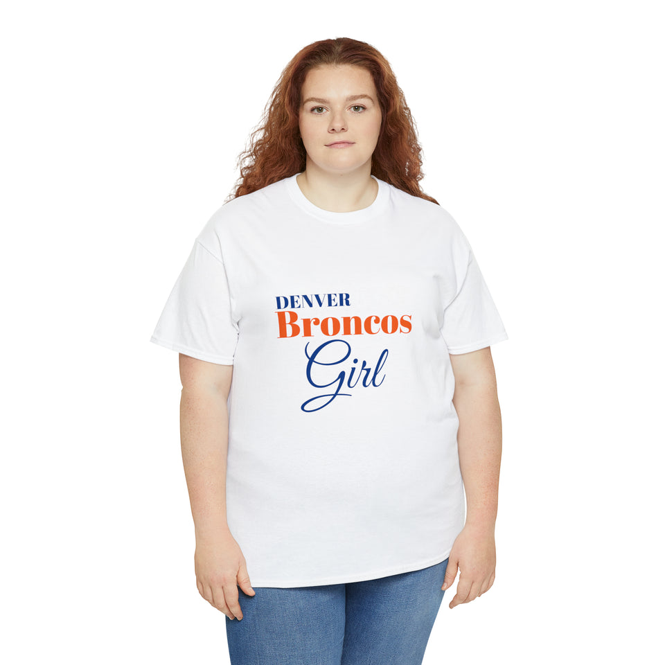 Denver Broncos Girl Unisex Heavy Cotton Tee