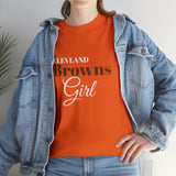 Clevland Browns Girl Unisex Heavy Cotton Tee