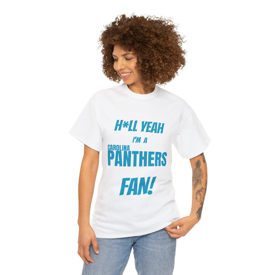 Carolina Panthers Football Unisex Heavy Cotton Tee