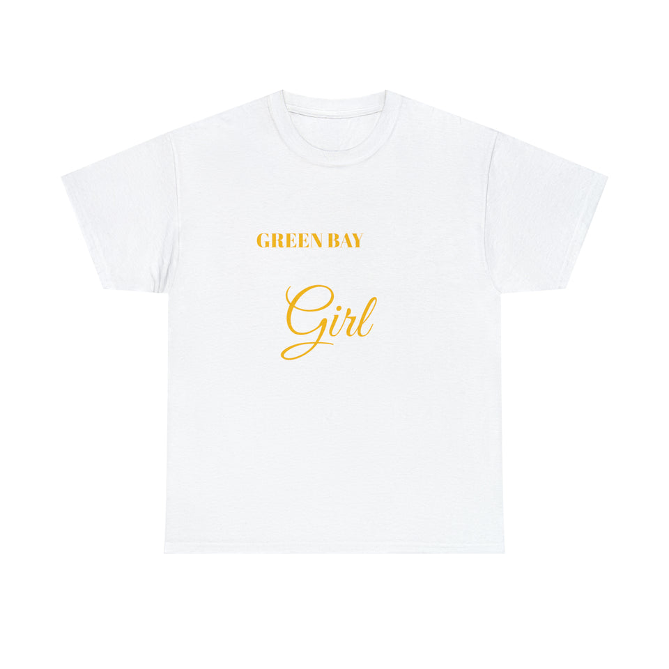 Green Bay Packers Girl Unisex Heavy Cotton Tee