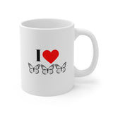 I Love Butterflies Ceramic Mug 11oz