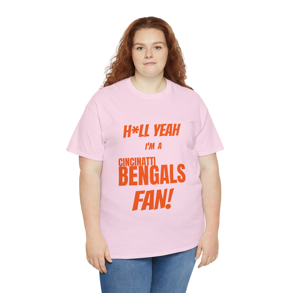 Cincinatti Bengals Football Unisex Heavy Cotton Tee