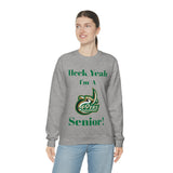 Heck Yeah I'm A UNCC Senior Unisex Heavy Blend™ Crewneck Sweatshirt