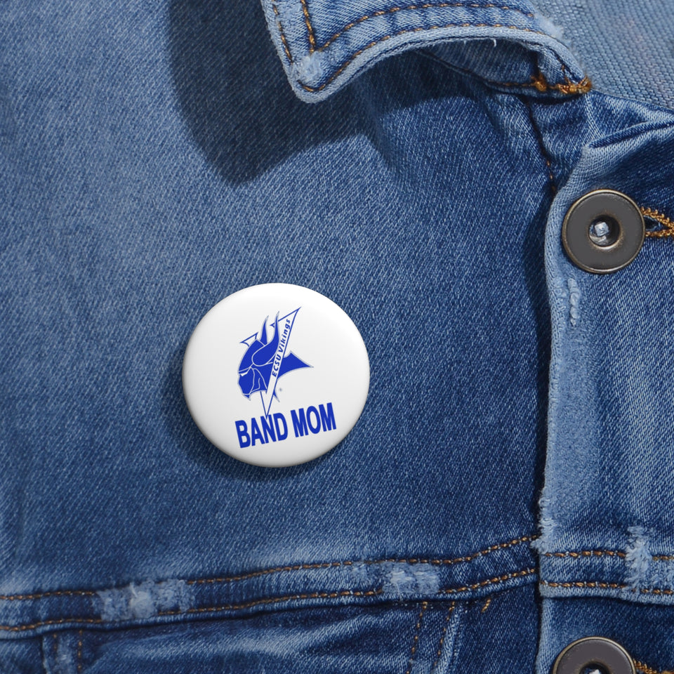 Elizabeth City Band Mom Custom Pin Buttons