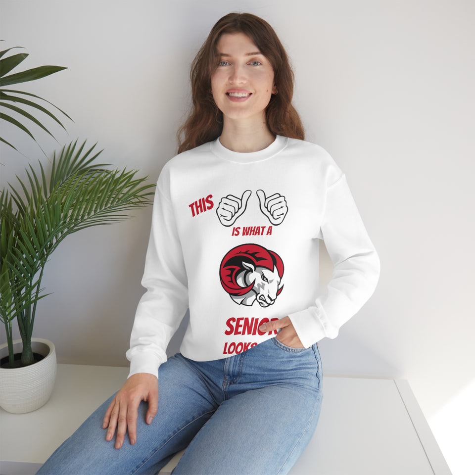 This Is What A WSSU Senior Looks Like Unisex Heavy Blend™ Crewneck Sweatshirt