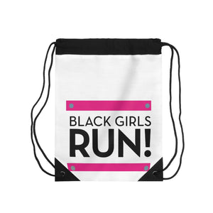 Black Girls Run Drawstring Bag