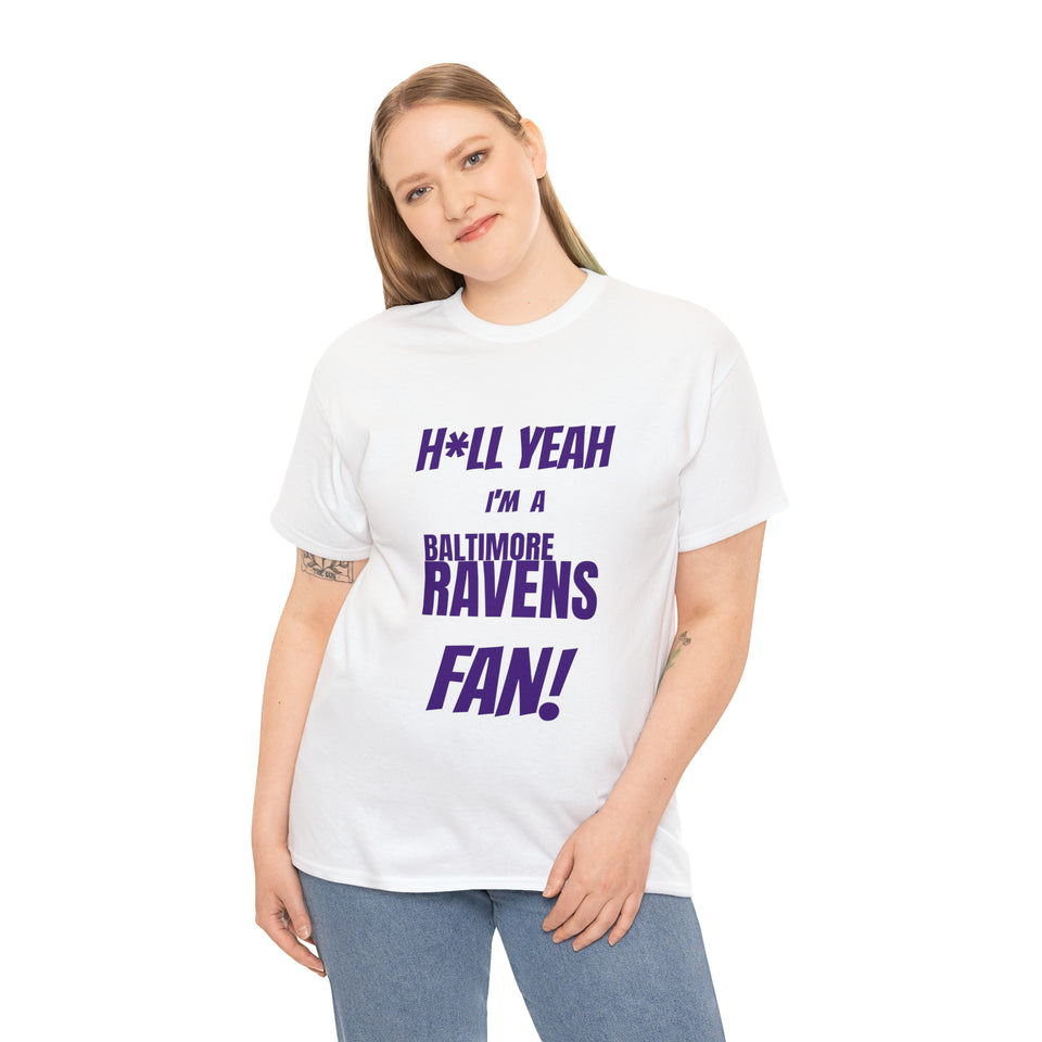 Baltimore Ravens Football Unisex Heavy Cotton Tee