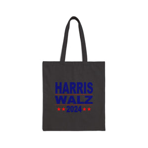 Harris Walz 2024 Cotton Canvas Tote Bag