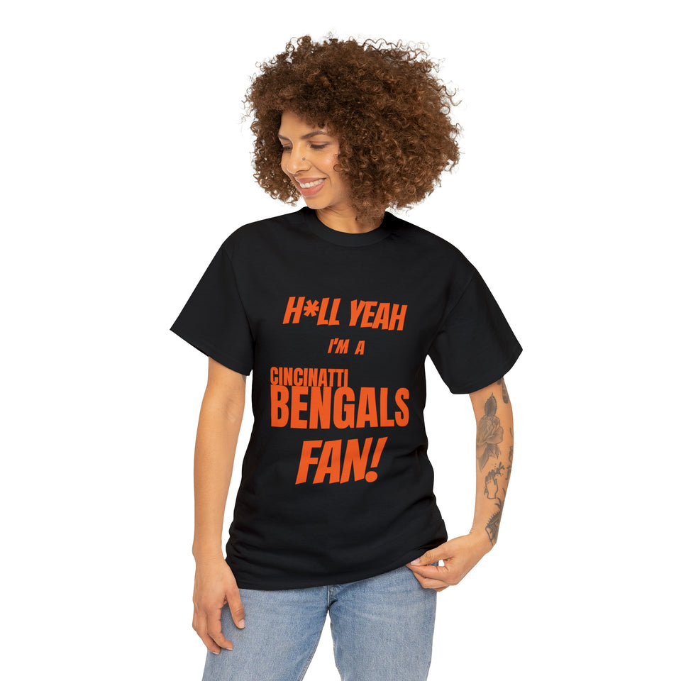 Cincinatti Bengals Football Unisex Heavy Cotton Tee