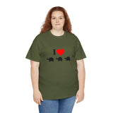 I Love Turtles Unisex Heavy Cotton Tee