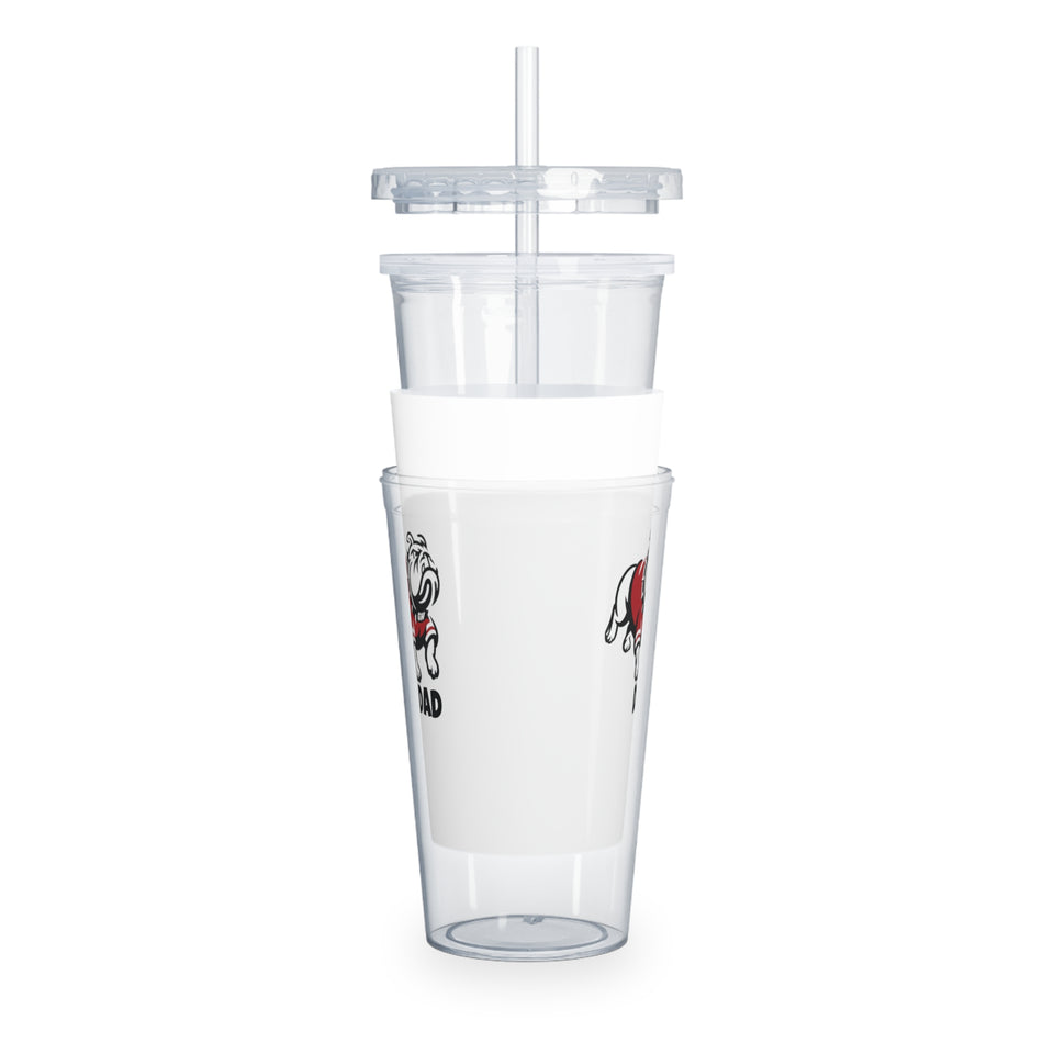 Gardner Webb Dad Plastic Tumbler with Straw