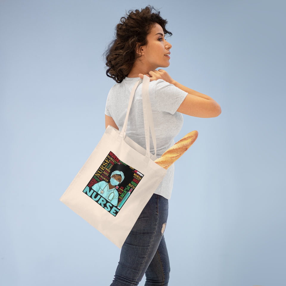 Black Nurse Tote Bag