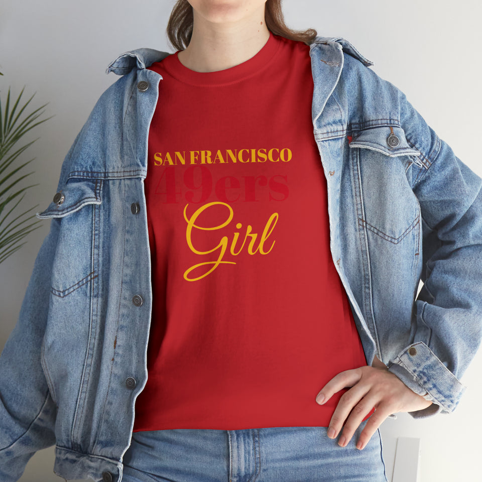 San Francisco 49ers Girl Unisex Heavy Cotton Tee