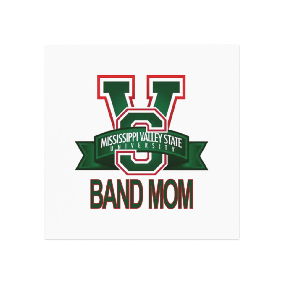Mississippi Valley Band Mom Square Magnet