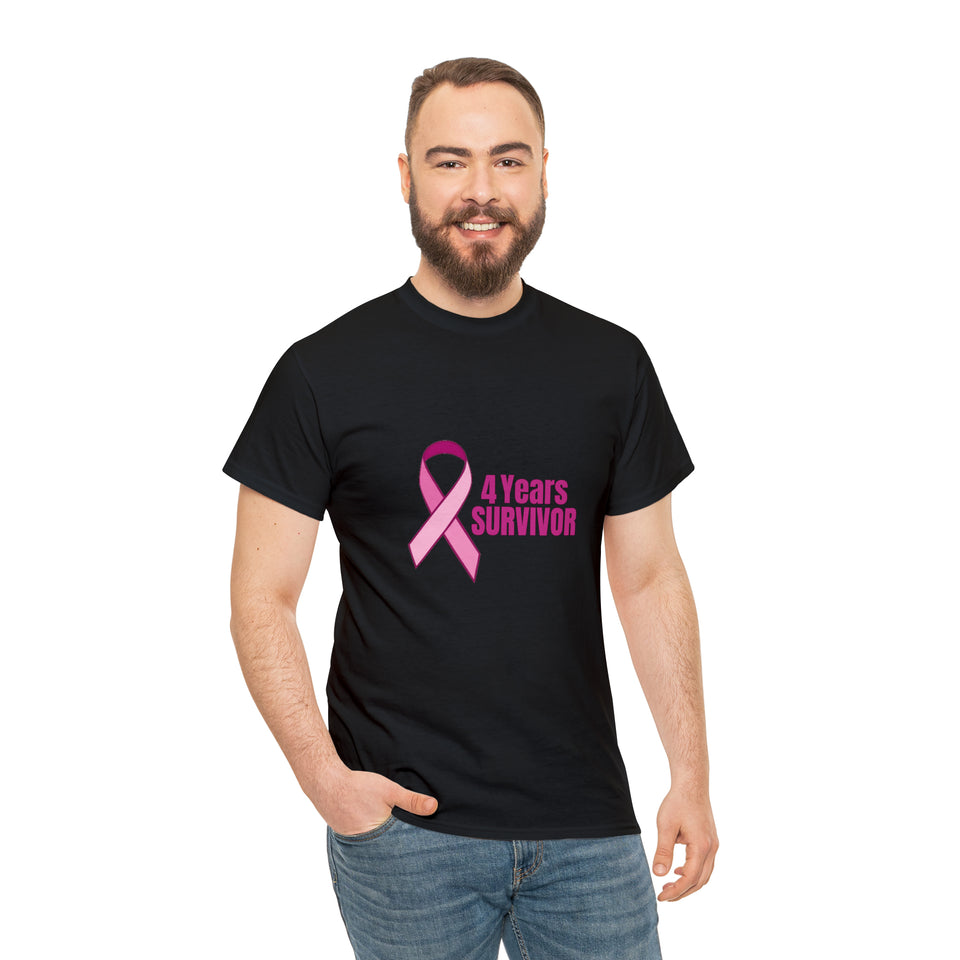 4 Years Survivor Unisex Heavy Cotton Tee
