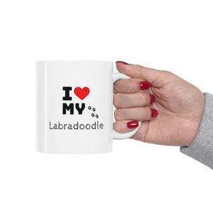 I Love My Labradoodle Ceramic Mug 11oz