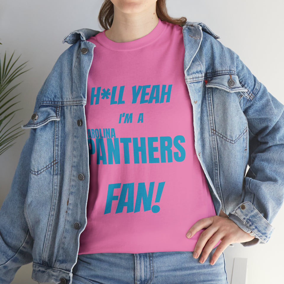 Carolina Panthers Football Unisex Heavy Cotton Tee