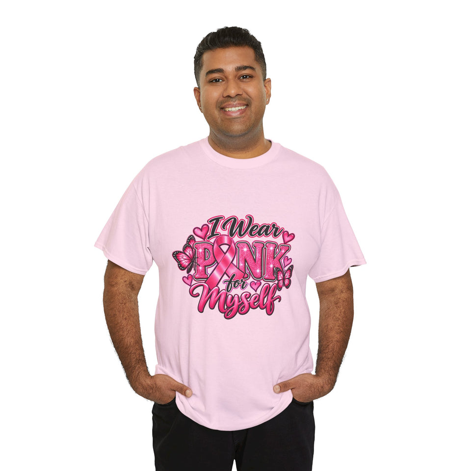 Breast Cancer Awareness Myself Unisex Heavy Cotton Tee