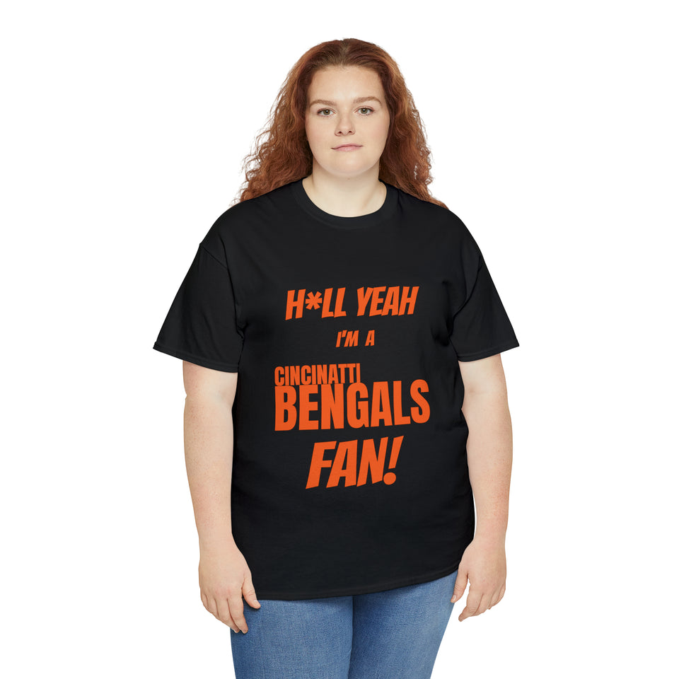 Cincinatti Bengals Football Unisex Heavy Cotton Tee