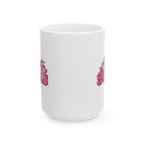 Support Squad Breast Cancer Awareness Ceramic Mug, (11oz, 15oz)