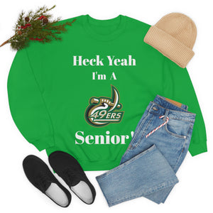 Heck Yeah I'm A UNCC Senior Unisex Heavy Blend™ Crewneck Sweatshirt