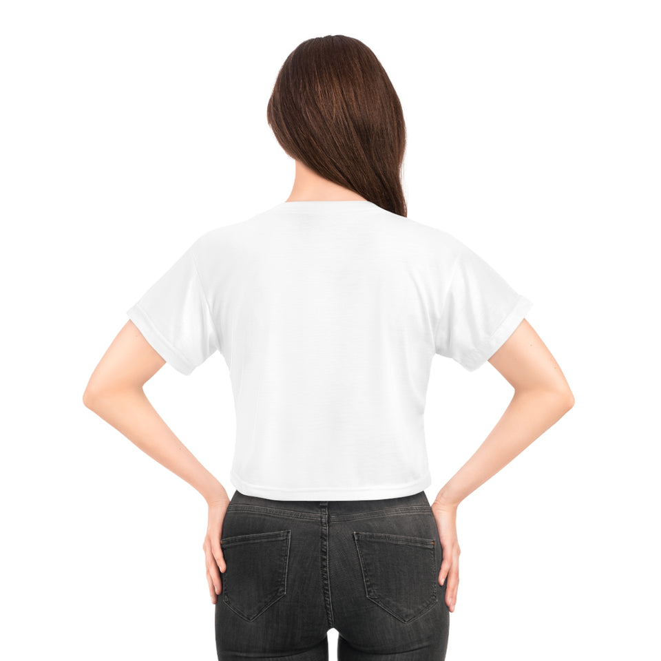 Charlotte Catholic Crop Tee (AOP)