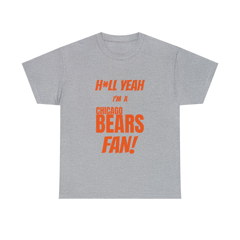 Chicago Bears Football Unisex Heavy Cotton Tee
