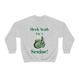 Heck Yeah I'm A UNCC Senior Unisex Heavy Blend™ Crewneck Sweatshirt