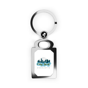 City Golf Charlotte Rectangle Photo Keyring