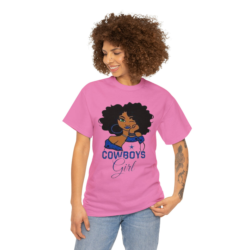 Dallas Cowboys Girl Unisex Heavy Cotton Tee