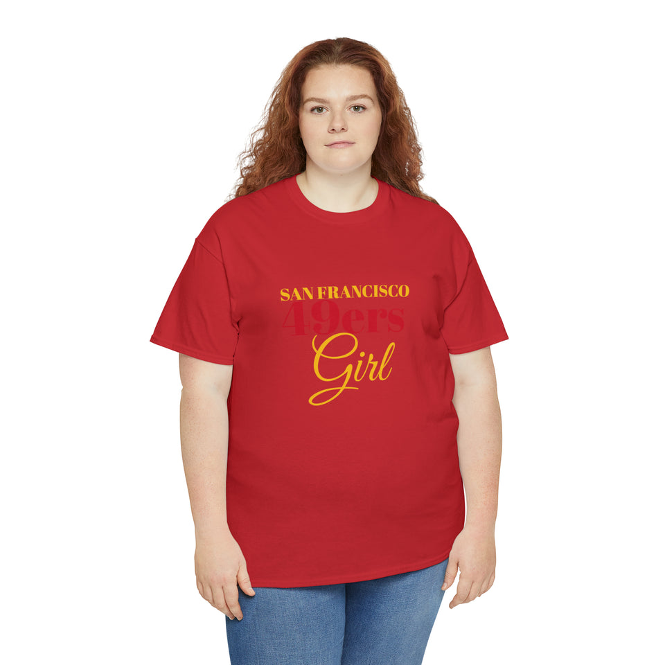 San Francisco 49ers Girl Unisex Heavy Cotton Tee