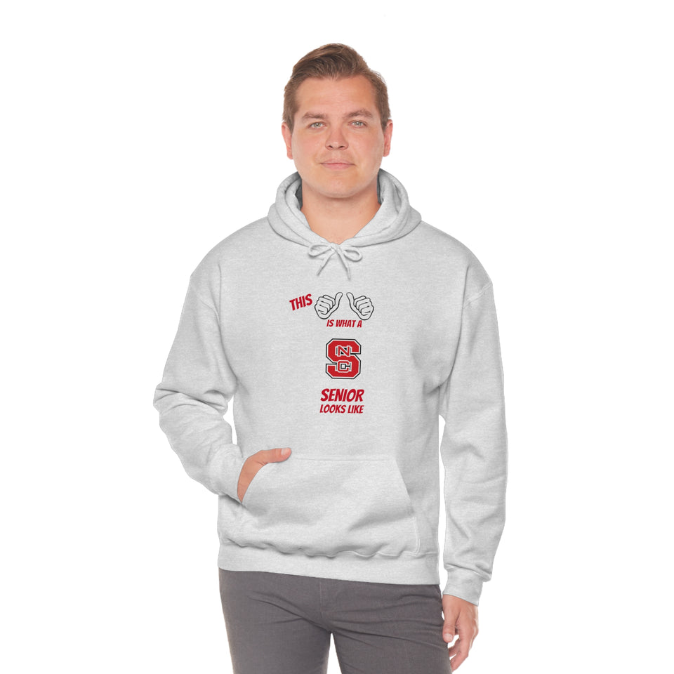 This Is What A NC State Senior Looks Like Unisex Heavy Blend™ Hooded Sweatshirt