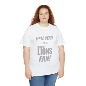 Detroit Lions Football Unisex Heavy Cotton Tee